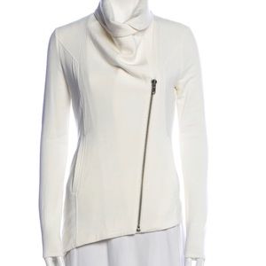 Helmut Lang Villous Sweatshirt biker jacket